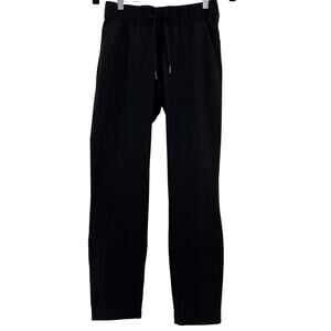 Lululemon On The Fly Pant 28" Black Sweatpants Pull-On Elastic Waist | Size 2